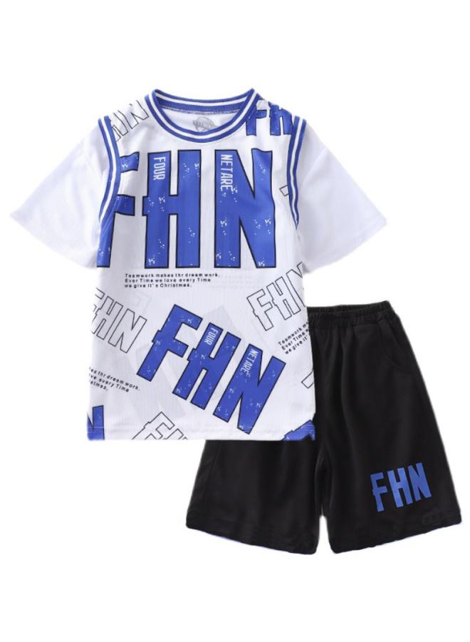 Song Feng Ya Boys Summer Short-sleeved Vest Shorts Sports Suit Children's Jersey Quick-drying Clothes Team Clothes Basketball Suit - Image 2