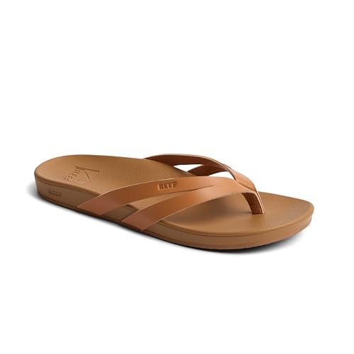 Reef Cushion Spring Joy Womens Flip Flop, Molded Cushion Footbed, Arch Support, Natural/Tan, 8 - Image 4