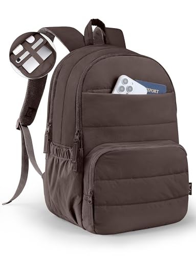 Uselike Travel Backpack for Women, 15.6 Inch Laptop Backpack, Quilted College Bookbag, Cute Work Backpacks, Water Resistant - Image 1