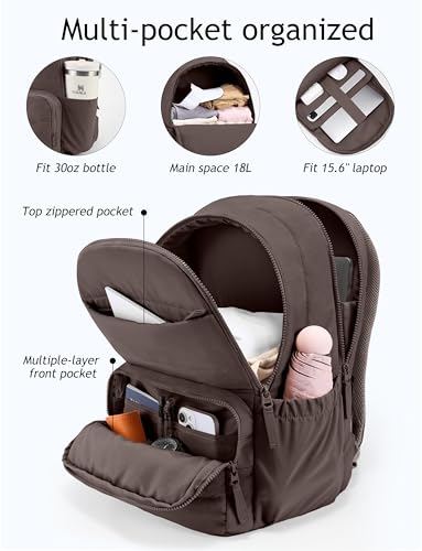 Uselike Travel Backpack for Women, 15.6 Inch Laptop Backpack, Quilted College Bookbag, Cute Work Backpacks, Water Resistant - Image 3