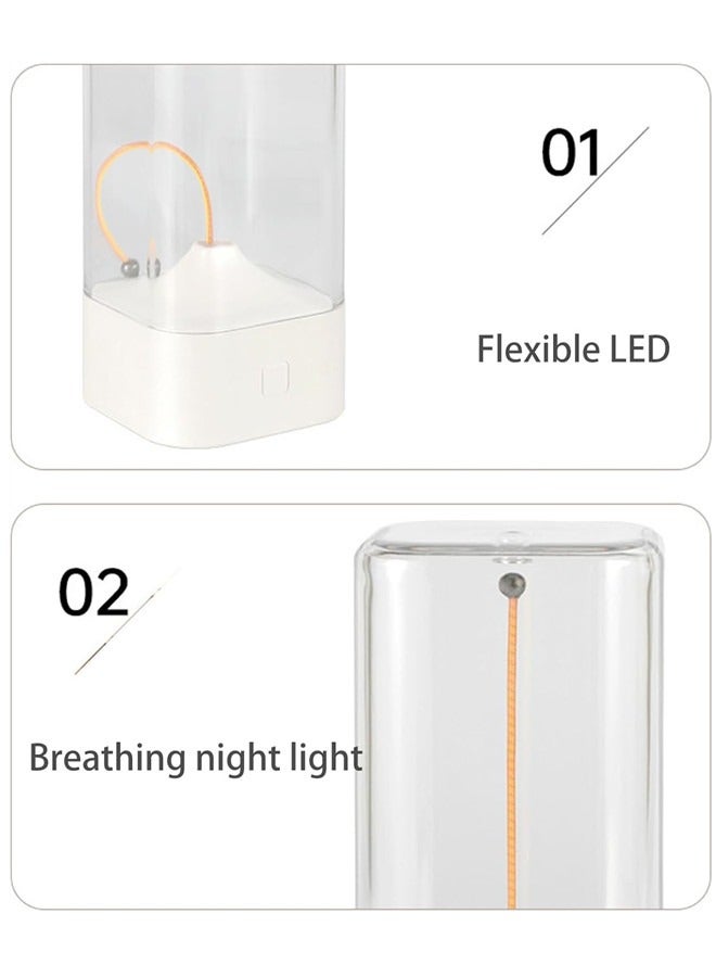 Osowake Minimalist Desk Lamp, Cordless Table Lamp, LED Rechargeable Modern Nightstand Lights, Dimmable Lamp, Soft Glow, Flicker Free, Eye Protection Rechargeable Modern Night Light Silver (Silver) - Image 4