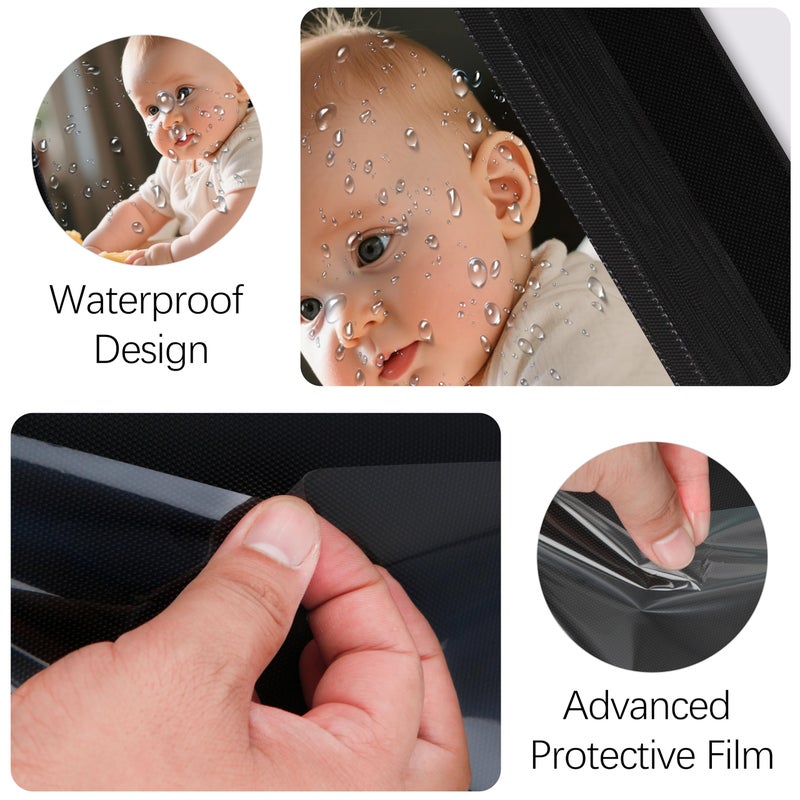 Aevdor 200 Pocket 8x10 Photo Album, Large Capacity Linen Cover, Photo Album 8x10 Holds 200 8 x 10 Inch Pictures, Photo Book for Family Wedding Baby Party Holiday and Christmas Pictures (Black) - Image 5