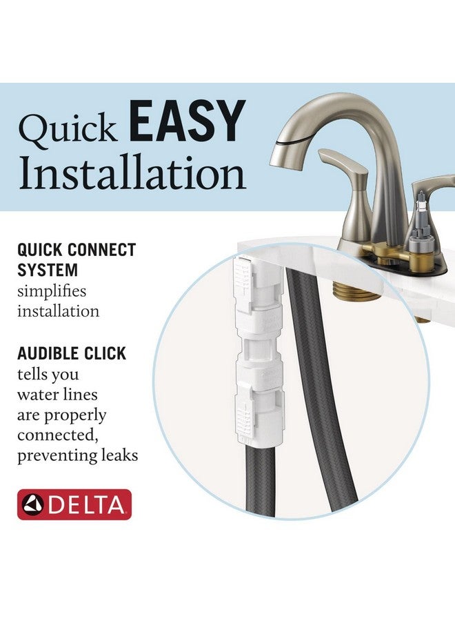 DELTA FAUCET Broadmoor Pull Down Bathroom Faucet Chrome, Bathroom Pull Out Faucet, Bathroom Sink Faucet with Pull Down Sprayer, Centerset Bathroom Faucet with Magnetic Docking, Matte Black 25765LF-PD