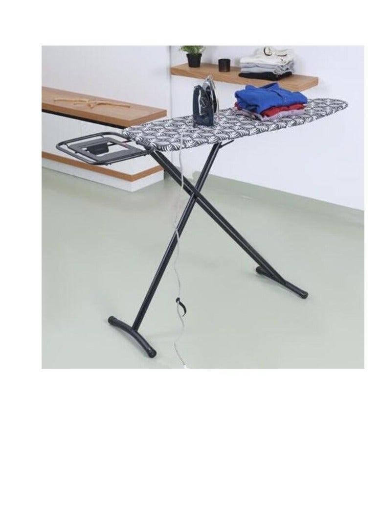 DELCASA Adjustable Height Vibgyor Ironing Board with Cotton Cover, 8mm Pad, Mesh Steel Frame Iron Board with Cover Pad Home Laundry Room Or Dorm Use - Image 1