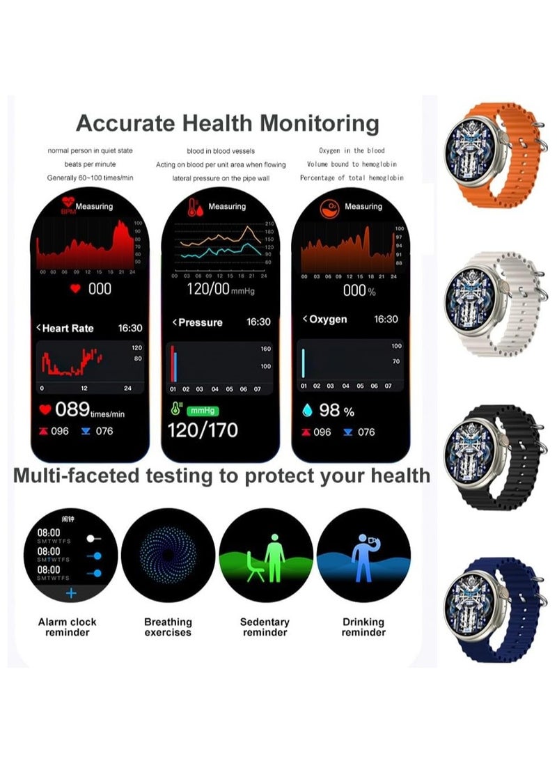 AROAQ - Smart Watch Z78 Ultra with Large 1.52 HD Color Display, Fitness Tracking for Running, Climbing, and Cycling Enthusiasts - Image 1
