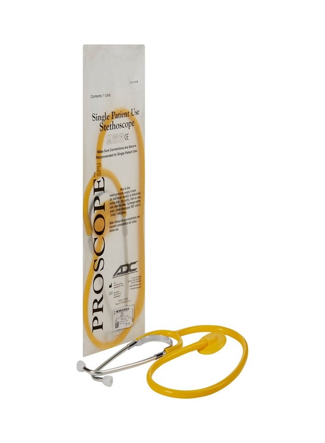ادس سماعة الطبيب ADC Proscope 664y Disp.، لون أصفر، للبالغين - Image 1