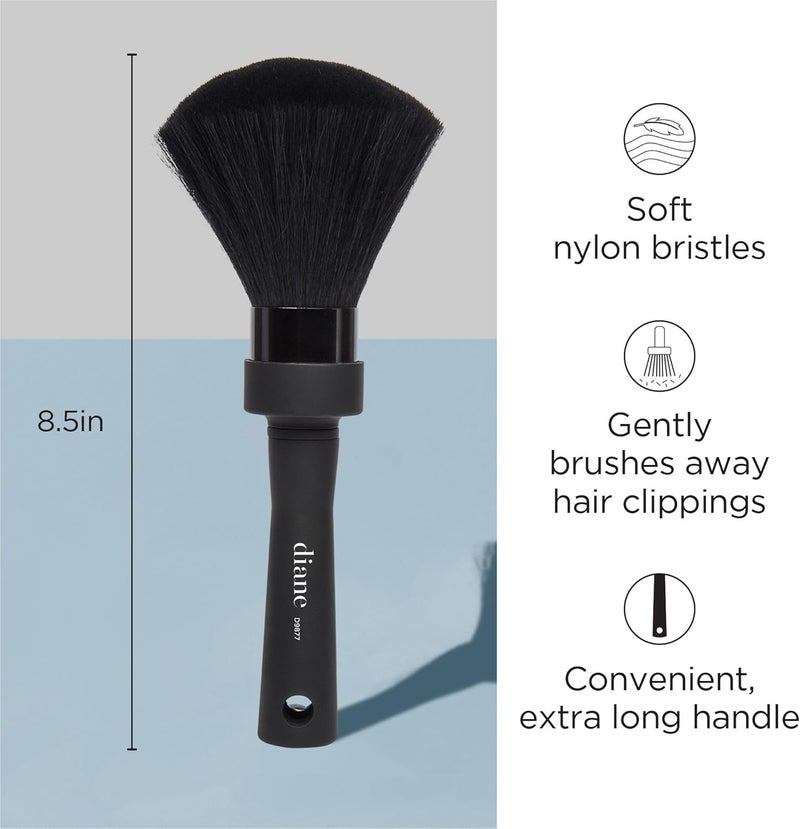 Diane D9877 Professional Neck Duster, Long, Black - Image 1
