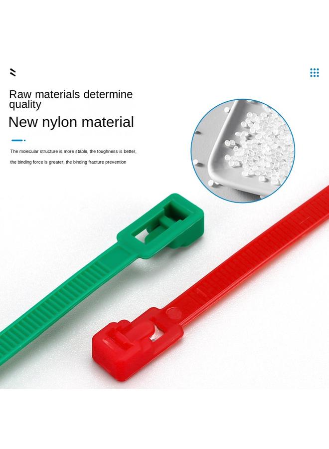 Bluejw Colored Plastic Cable Ties With Releasable Buckle Nylon Cable Ties With Fixed Sealing Tape Can Be Removed And Reused - Image 3