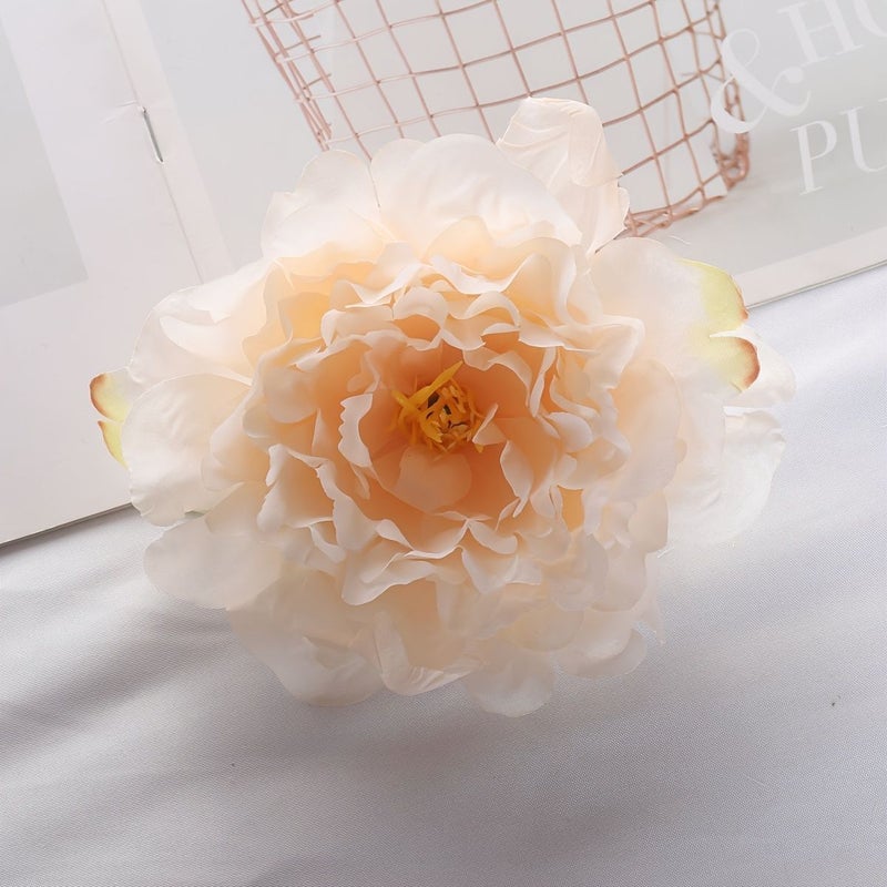 5pcs Snow Teeth 5.12 Inch Artificial Peony Flowers for Home Wedding Decor - Image 5