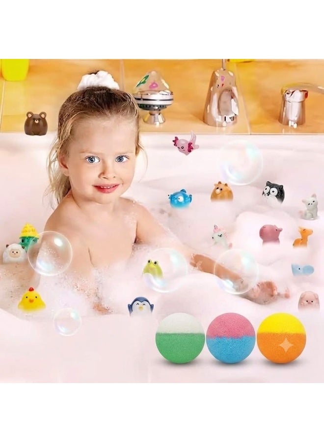 Baby Bath Fizzers - Colorful Bath Fizzers Set to Moisturize Your Baby's Skin and Make Bath Time Fun and Safe (3 Pieces) Assorted Colors - Image 1