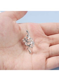 Yheakne Boho Cz Leaf Ear Cuff Earrings Silver Ear Crawler Earrings Paved Rhinestone Cartilage Cuff Earrings Non Piercing Ear Cuff Wrap Earrings Jewelry for Women Gifts  - Image 5