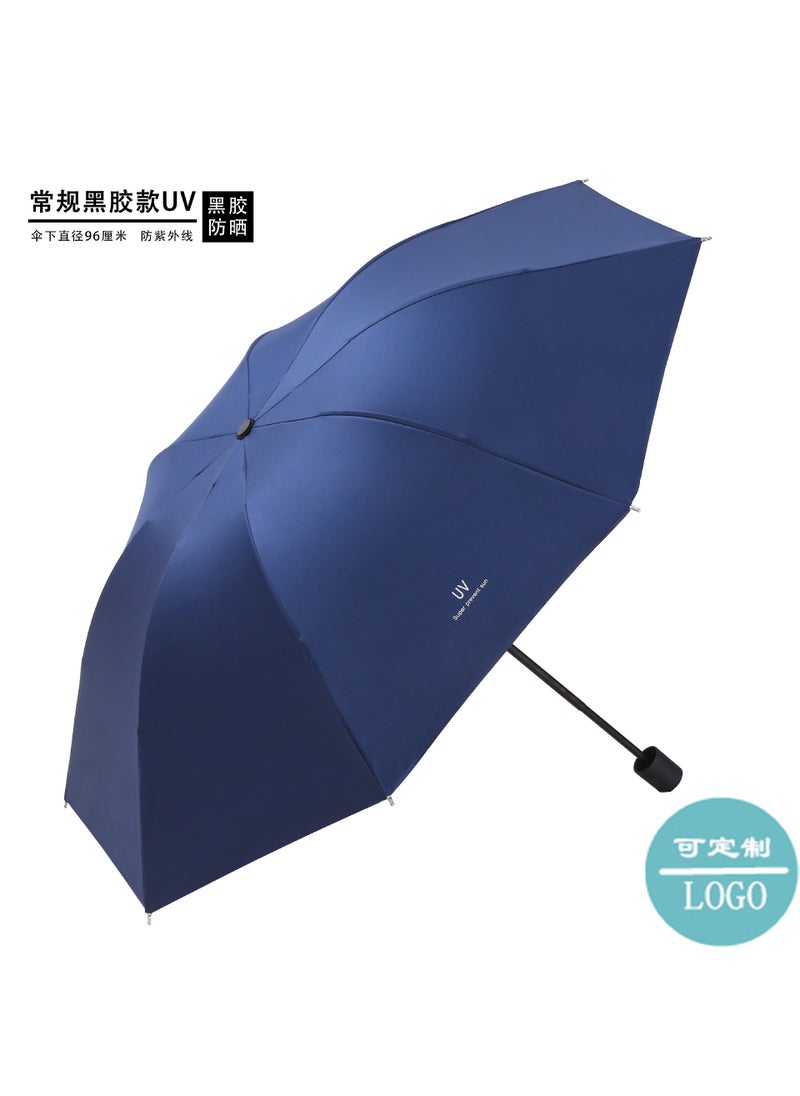 UV vinyl sun umbrella rain and rain UV-proof sun protection umbrella female three folding umbrella custom advertising umbrella logo - pzsku/Z62451602D6D8577F2DF2Z/45/_/1734173975/1ef2ea8c-c8c4-4787-8f4b-76a43cc172a1