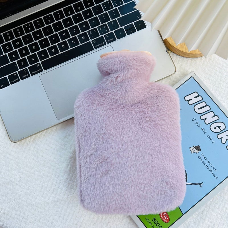 Korean Version Of Rabbit Plush Warm Water Bag Large Number Pvc Water Bag Water Injection Compress Warm Hand Source Spot Sale - Image 1