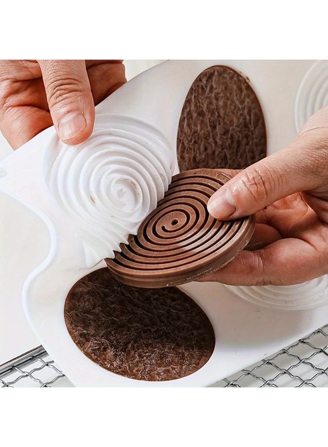 White 2 Cavity Non Stick Silicone Baking Mold Kiwi Design Easy Release Reusable - Image 4