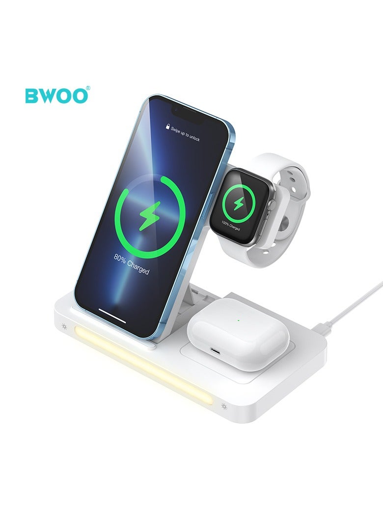 BWOO 3 In 1 Foldable Wireless Charger - Image 4