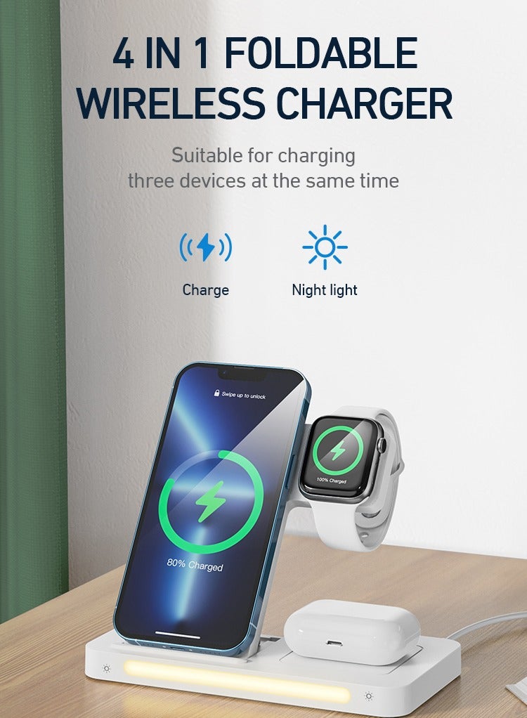 BWOO 3 In 1 Foldable Wireless Charger - Image 5