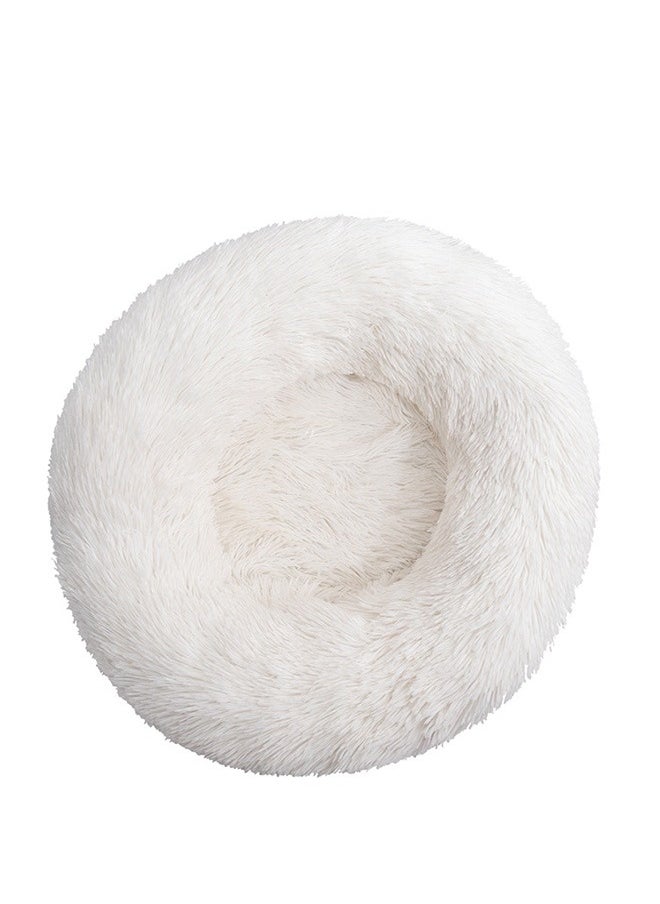 Yolu - Comfortable Soft Plush Pet Cushion, Washable Anti Anxiety Dog Cat Round Bed - Image 1