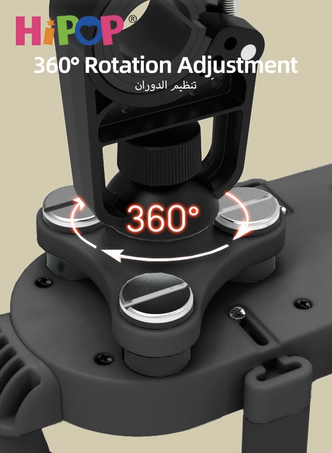 HIPOP Bike Phone Holder, Bike Handlebar Phone Mount with Shock Absorption, Adjustable Motorcycle Phone Holder, 360° Rotation, Anti-Off, Anti-Shake  - Image 3