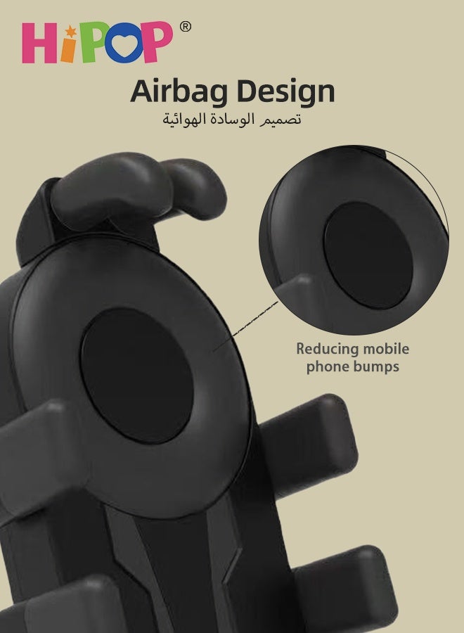 HIPOP Bike Phone Holder, Bike Handlebar Phone Mount with Shock Absorption, Adjustable Motorcycle Phone Holder, 360° Rotation, Anti-Off, Anti-Shake  - Image 4