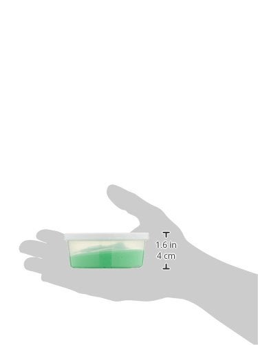 Sammons Preston MicroFresh Putty Antibacterial Antifungal and Antimicrobial Therapy Putty for Hands and Feet Exercises Color Coded NonToxic Clay Medium Green 4 Ounces - Image 2
