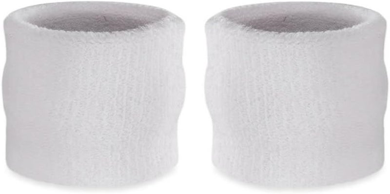 Suddora Kids Wrist Sweatbands - Athletic Cotton Terry Cloth Sports Wristbands for Kids (Pair) - Image 1