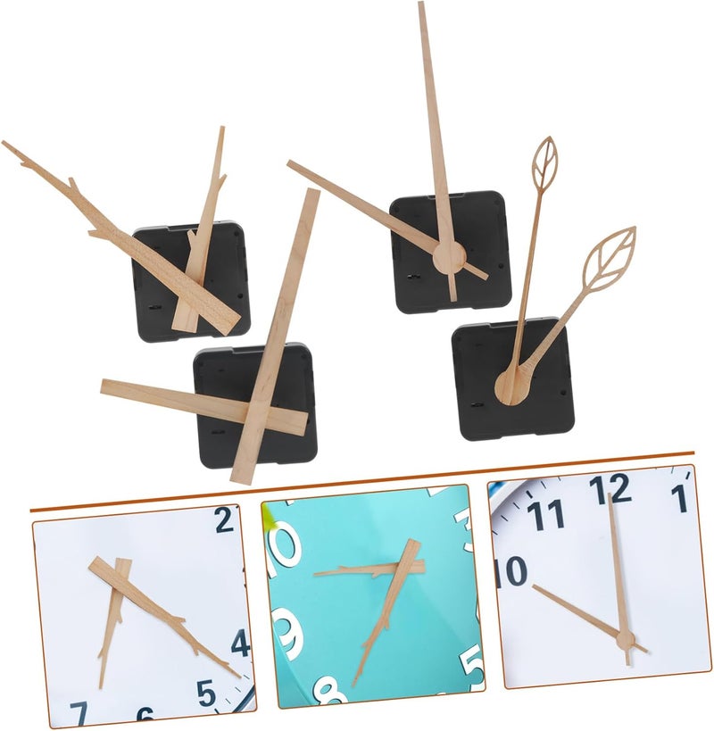 Gadpiparty 4sets Quartz Clock Movement Mechanism Silent Clock Kit Crafts Shaft and Construction - Image 3