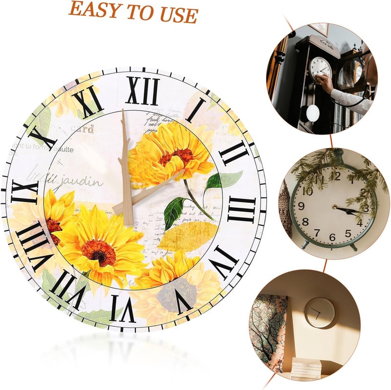 Gadpiparty 4sets Quartz Clock Movement Mechanism Silent Clock Kit Crafts Shaft and Construction - Image 4