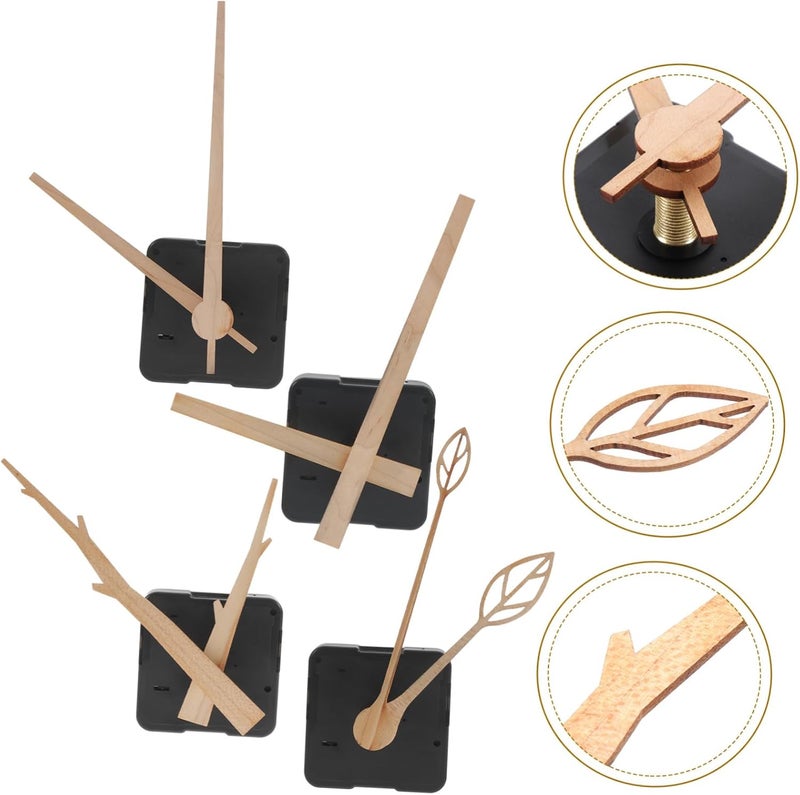 Gadpiparty 4sets Quartz Clock Movement Mechanism Silent Clock Kit Crafts Shaft and Construction - Image 5