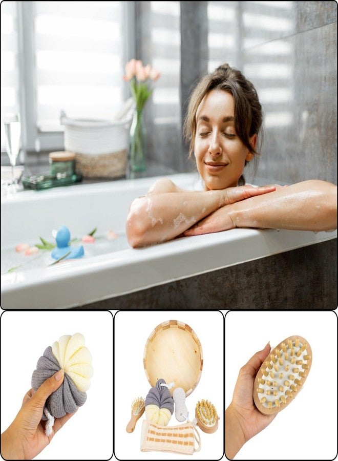 Onprix 1 Set Round-Shaped Luxury Bath Spa Gift Set Relaxation Ultimate Pampering Experience Stylish Complete Self-Care Kit for a Luxurious Bathroom Set - Image 4