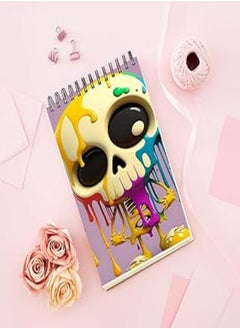 Generic Notebook With Trendy design - Acolorful skull 