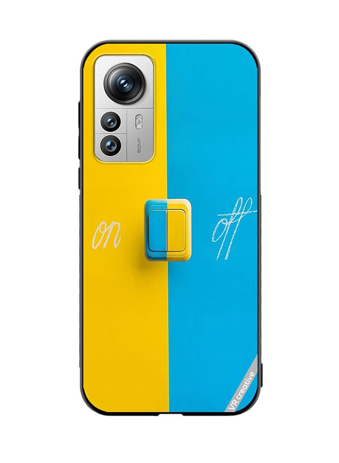 VR CREATIVE Protective Case Cover For Xiaomi 12 Pro On Off Design Multicolour - Image 1