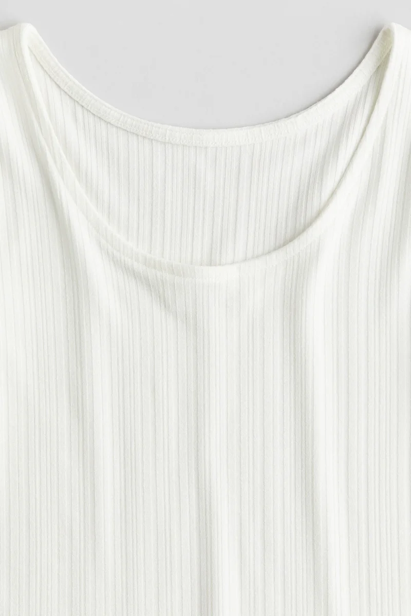 H&M Ribbed jersey top