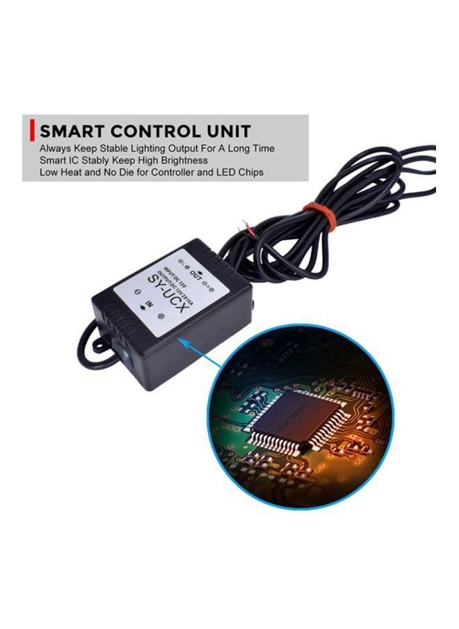 واي آند دي - مصباح ستروب وامض LED DRL من 4 قطع مع نظام التحكم عن بُعد اللاسلكي - Image 1