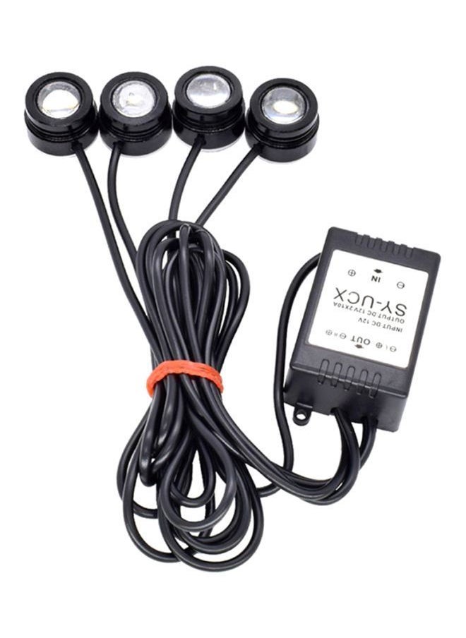 واي آند دي - مصباح ستروب وامض LED DRL من 4 قطع مع نظام التحكم عن بُعد اللاسلكي - Image 1