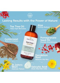 Era Organics Purifying Tea Tree Oil Face Wash - Balancing Cleanser For Oily, Blemish-Prone Skin With Salicylic Acid - Sulfate-Free, Fragrance Free, Made In Usa  - Image 2