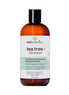 Era Organics Purifying Tea Tree Oil Face Wash - Balancing Cleanser For Oily, Blemish-Prone Skin With Salicylic Acid - Sulfate-Free, Fragrance Free, Made In Usa  - Image 1
