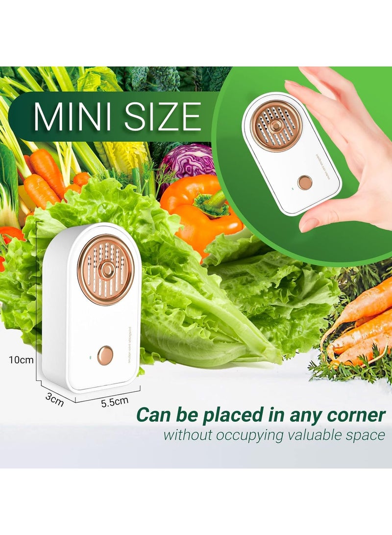 Mini USB Fridge Deodorizer, Portable Rechargeable Refrigerator Deodorizer Odor Eliminator Reusable Deodorizer for Home Freezer, Car, Closet, Wardrobe, Shoe Beats Baking Soda, Charcoal Bags - Image 4