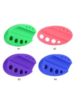 Semme Ink Holder,4Colors Oval Silicone Permanent Microblading Pigment Cup Stand Ink Holder()  - Image 3