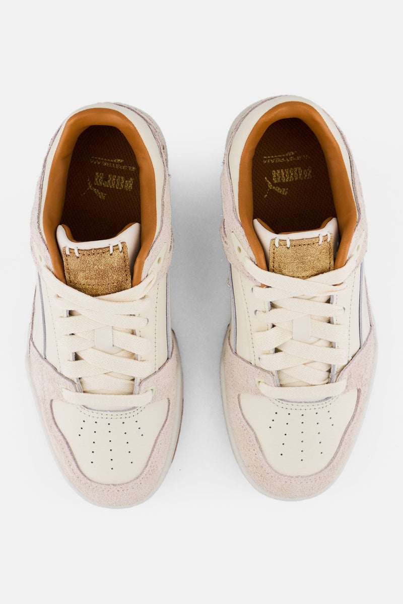 PUMA Slipstream Premium Kids Boy Lace Up Outdoor Shoes, Beige - Image 3