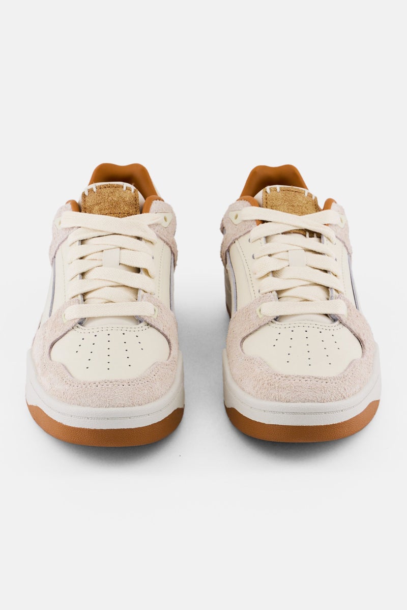 PUMA Slipstream Premium Kids Boy Lace Up Outdoor Shoes, Beige - Image 4