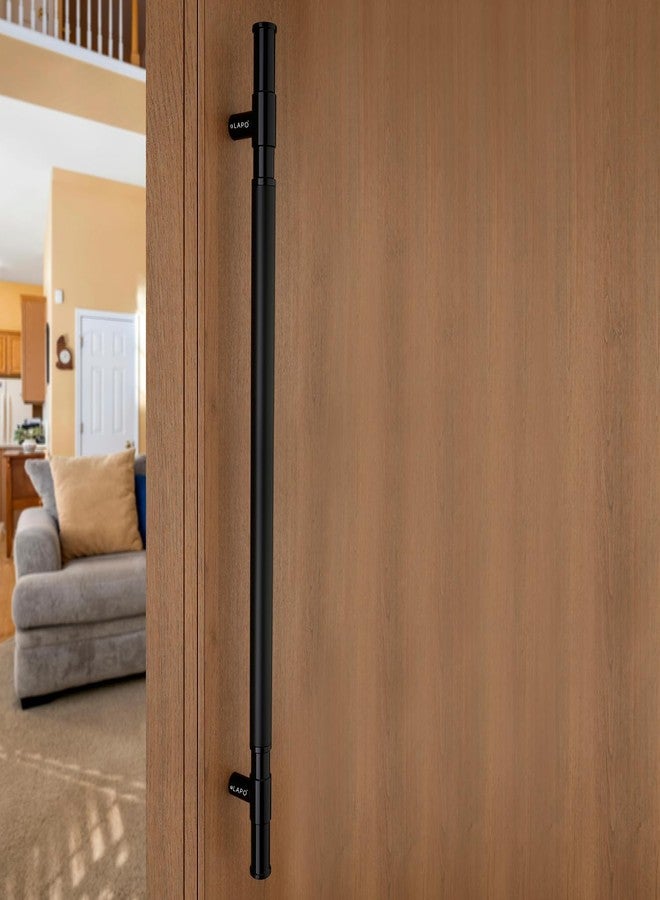 LAPO 30 Inch Premium Stainless Steel Door Handle for Main Door Black Finish Pull Handle | Hole to Hole Size 24 Inch | 3 Years Warranty - Pack of 1 - Image 1