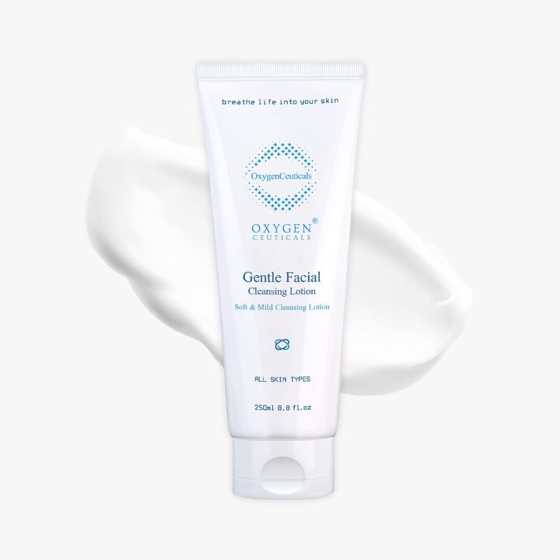 OxygenCeuticals Gentle Facial Cleansing Lotion â€“ Hydrating Cleanser for Sensitive & Dry Skin, Removes Makeup Residue & Impurities Without Greasy Feel, Enriched with Botanic Oils 8.8 fl.oz (250ml) - Image 1