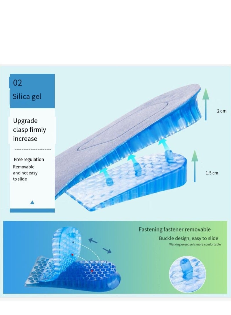 Strong Shock-Absorbing Can Be Stacked With Invisible Heightening Pads, 4 Layers Of Gray - Image 5