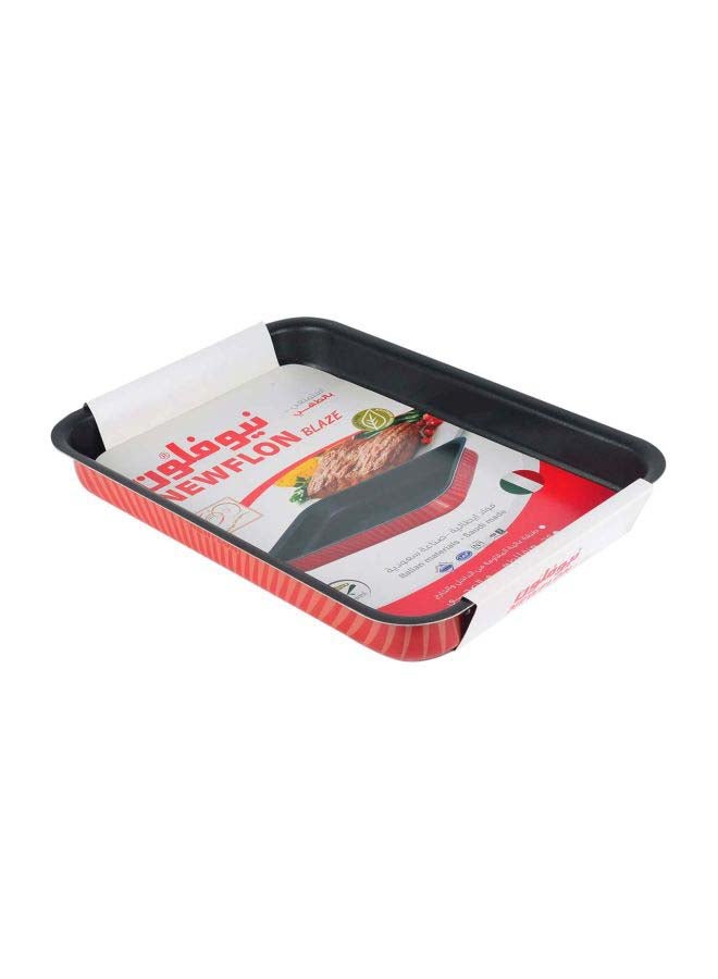 Rectangular Oven Tray Red/Black 29x22centimeter