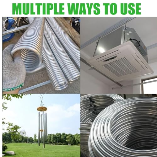 YullSorom 5/16 Metal Fuel Line,5/16" OD Aluminium Coiled Tubing Hard Tube for Refrigeration Tubing, Automotive Oil Pipe,Brake Line, Metal Gas Line, 25FT - Image 5