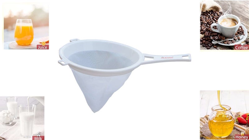 Olrada Nylon Mesh Strainer Food Yogurt Mesh Sieve Mesh Colander with Handle 13.5inch Pack of 1pcs - Image 4