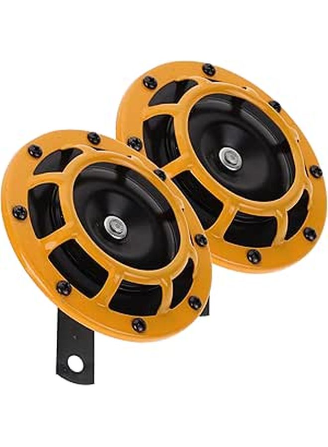 Waterproof Motorcycle Horn Pair 12V High Low Tone Electric Scooter Speaker - Image 1
