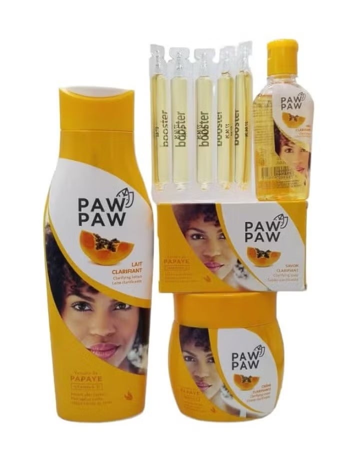 Paw Papaya and Vitamin E Body Purifying Set: 500ml Lotion, 300ml Cream, 60ml Oil, 180g Soap, 35ml Serum