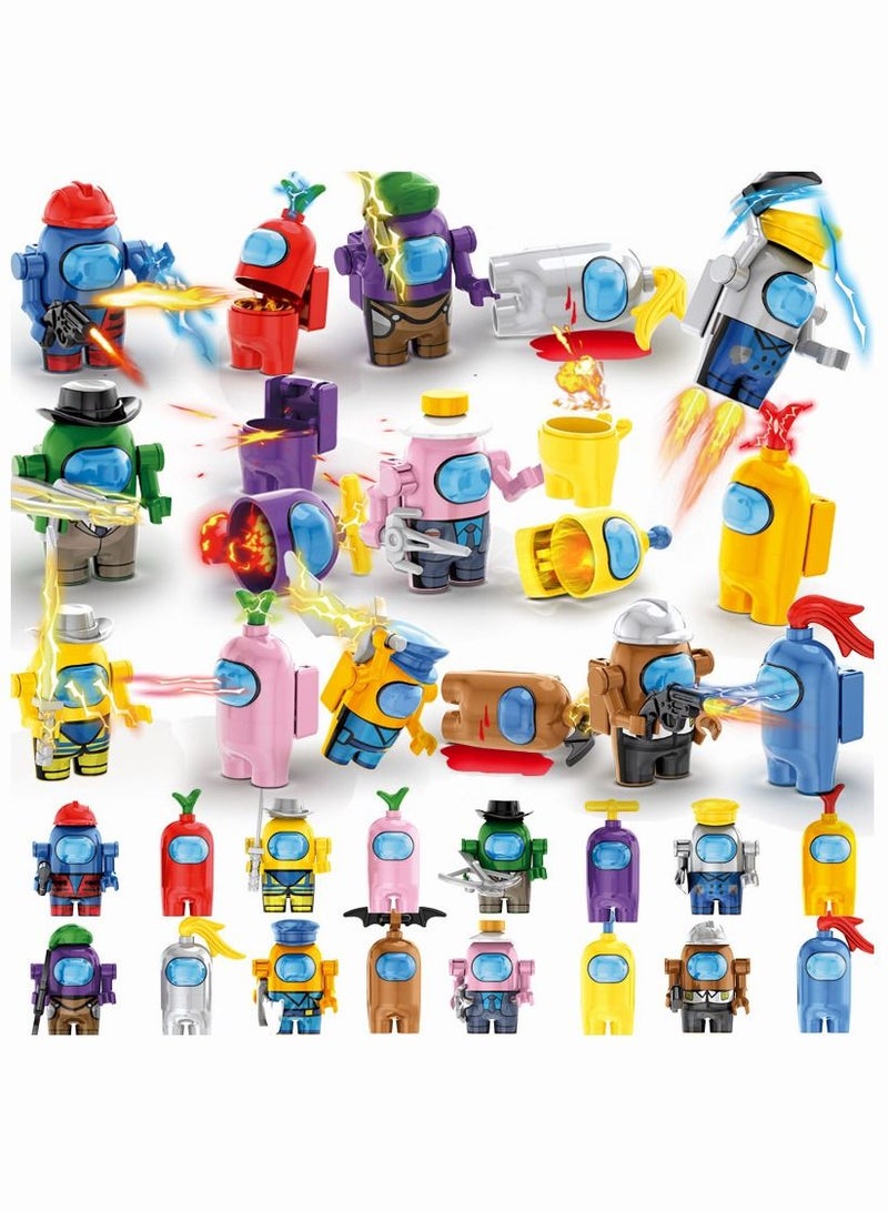 16 Pcs Among Us Building Block Doll  - Image 1