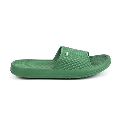 FUNKYMONKEY Womens Bathroom Shower Slippers Indoor Home Beach Non Slip Sandal (9 M US, Fruit Green) - Image 2